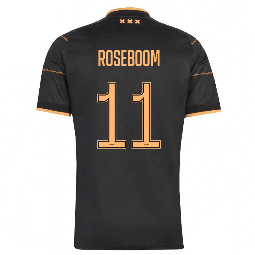 Danxen Męski Youri Roseboom #11 Czarny Pomarańczowy Wyjazdowa Koszulka 2026/27 Koszulki Klubowe