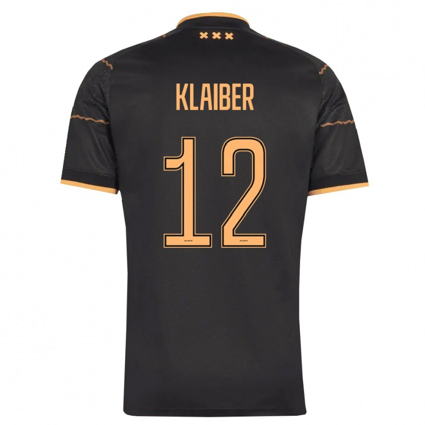 Danxen Męski Sean Klaiber #12 Czarny Pomarańczowy Wyjazdowa Koszulka 2026/27 Koszulki Klubowe