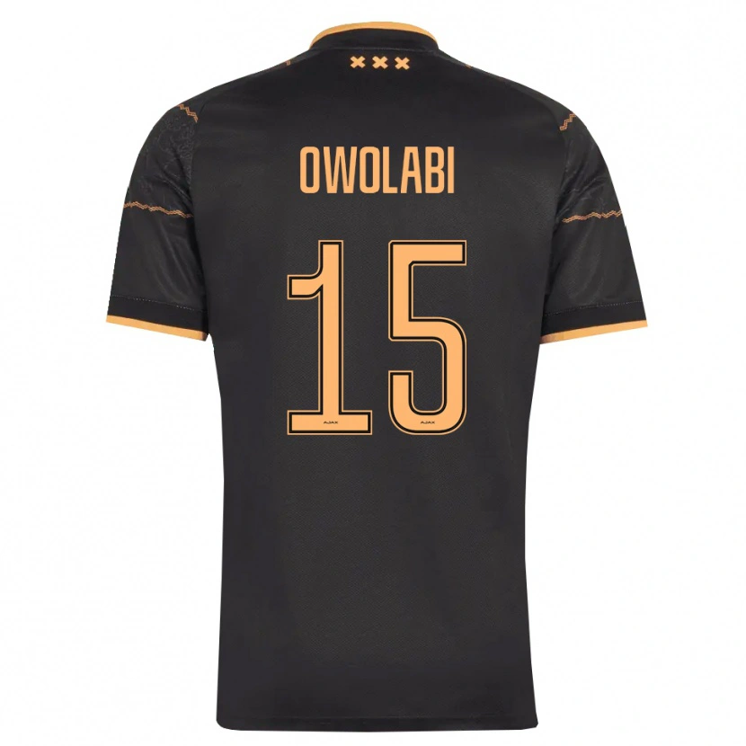 Danxen Męski Eniola Owolabi #15 Czarny Pomarańczowy Wyjazdowa Koszulka 2026/27 Koszulki Klubowe