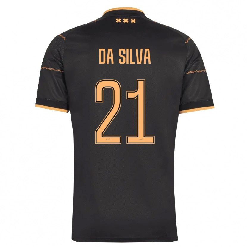 Danxen Męski Paulo Da Silva #21 Czarny Pomarańczowy Wyjazdowa Koszulka 2026/27 Koszulki Klubowe