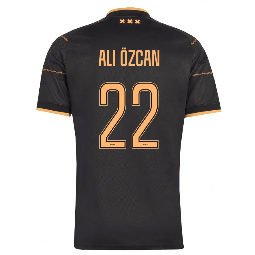 Danxen Męski Akın Ali Özcan #22 Czarny Pomarańczowy Wyjazdowa Koszulka 2026/27 Koszulki Klubowe