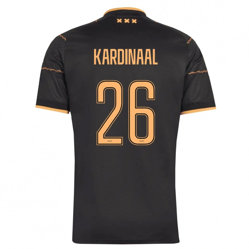 Danxen Męski Isa Kardinaal #26 Czarny Pomarańczowy Wyjazdowa Koszulka 2026/27 Koszulki Klubowe