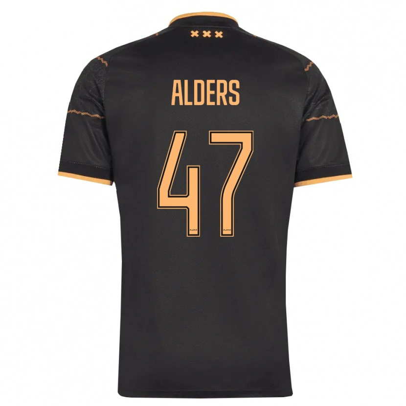 Danxen Męski Gerald Alders #47 Czarny Pomarańczowy Wyjazdowa Koszulka 2026/27 Koszulki Klubowe