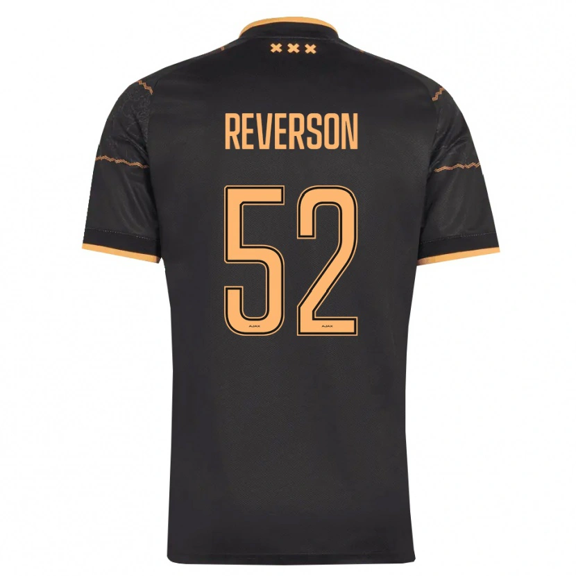 Danxen Męski Paul Reverson #52 Czarny Pomarańczowy Wyjazdowa Koszulka 2026/27 Koszulki Klubowe