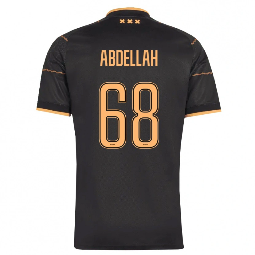Danxen Męski Abdellah Ouazane #68 Czarny Pomarańczowy Wyjazdowa Koszulka 2026/27 Koszulki Klubowe