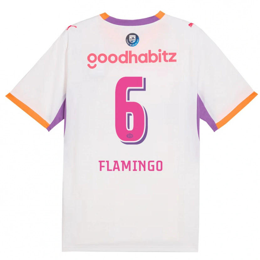 Danxen Męski Ryan Flamingo #6 Biały Fioletowy Pomarańczowy Wyjazdowa Koszulka 2026/27 Koszulki Klubowe