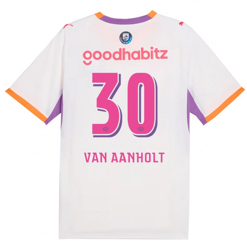 Danxen Męski Patrick Van Aanholt #30 Biały Fioletowy Pomarańczowy Wyjazdowa Koszulka 2026/27 Koszulki Klubowe