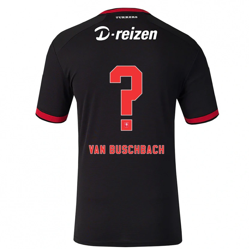 Danxen Męski Myles Van Buschbach #0 Czerwony Biały Czarny Wyjazdowa Koszulka 2026/27 Koszulki Klubowe