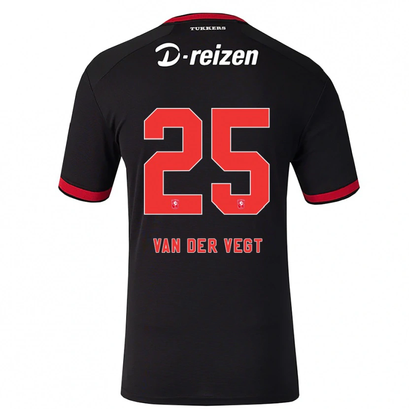 Danxen Męski Imre Van Der Vegt #25 Czerwony Biały Czarny Wyjazdowa Koszulka 2026/27 Koszulki Klubowe