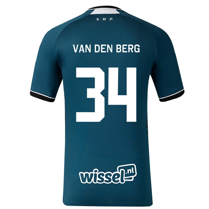 Danxen Męski Davy Van Den Berg #34 Darkslategray Biały Wyjazdowa Koszulka 2026/27 Koszulki Klubowe