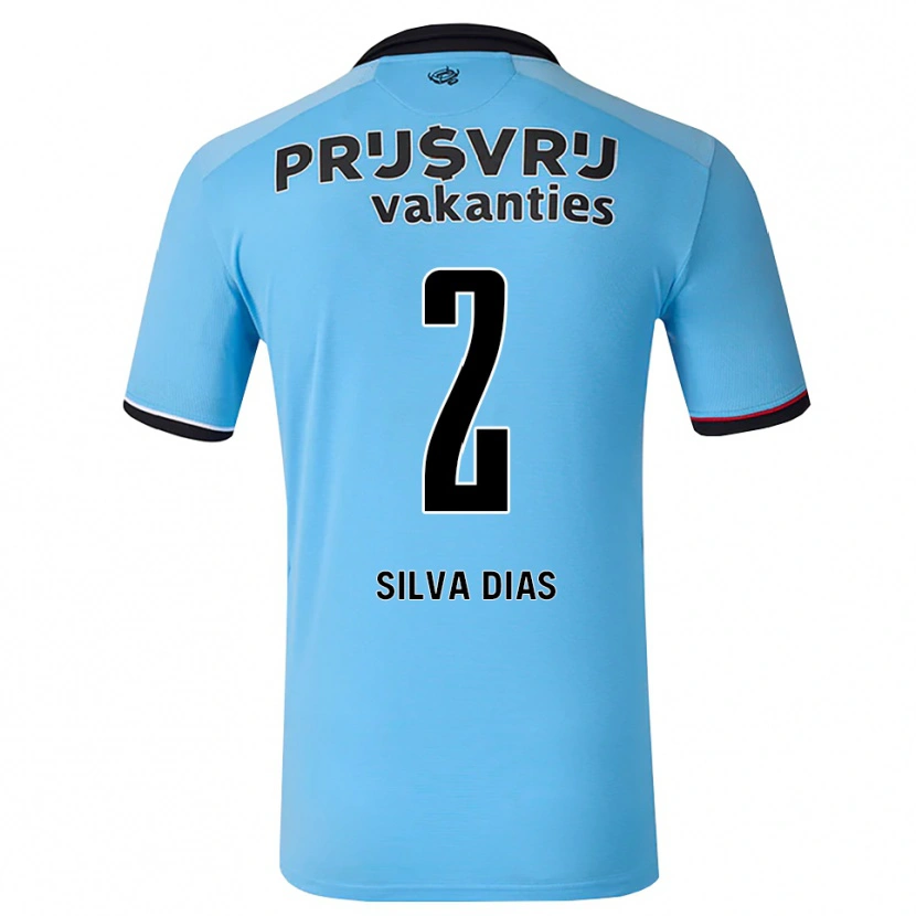 Danxen Męski Lisandro Silva Dias #2 Głęboki Niebieski Czarny Czerwony Wyjazdowa Koszulka 2026/27 Koszulki Klubowe