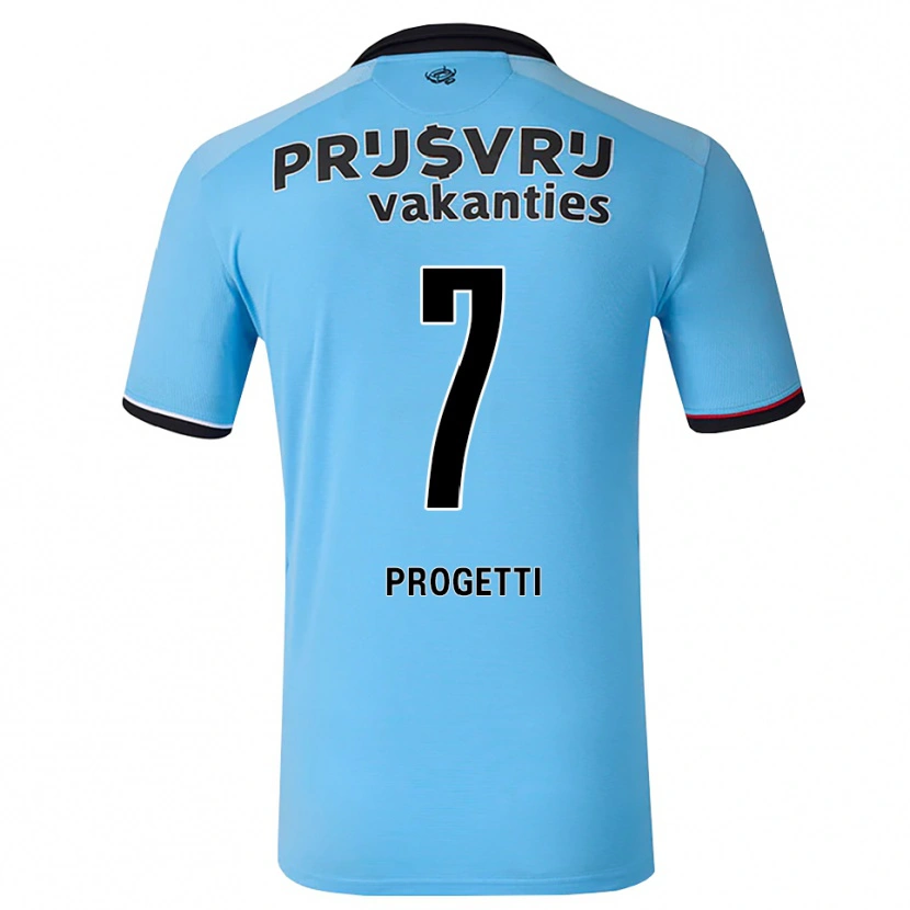 Danxen Męski Vinícius Progetti #7 Głęboki Niebieski Czarny Czerwony Wyjazdowa Koszulka 2026/27 Koszulki Klubowe