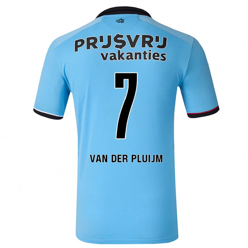 Danxen Męski Marvin Van Der Pluijm #7 Głęboki Niebieski Czarny Czerwony Wyjazdowa Koszulka 2026/27 Koszulki Klubowe