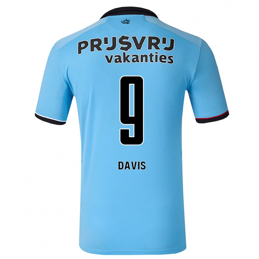Danxen Męski Kevin Davis #9 Głęboki Niebieski Czarny Czerwony Wyjazdowa Koszulka 2026/27 Koszulki Klubowe