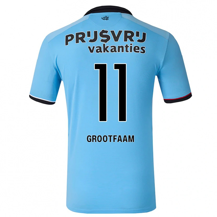 Danxen Męski Ilai Grootfaam #11 Głęboki Niebieski Czarny Czerwony Wyjazdowa Koszulka 2026/27 Koszulki Klubowe
