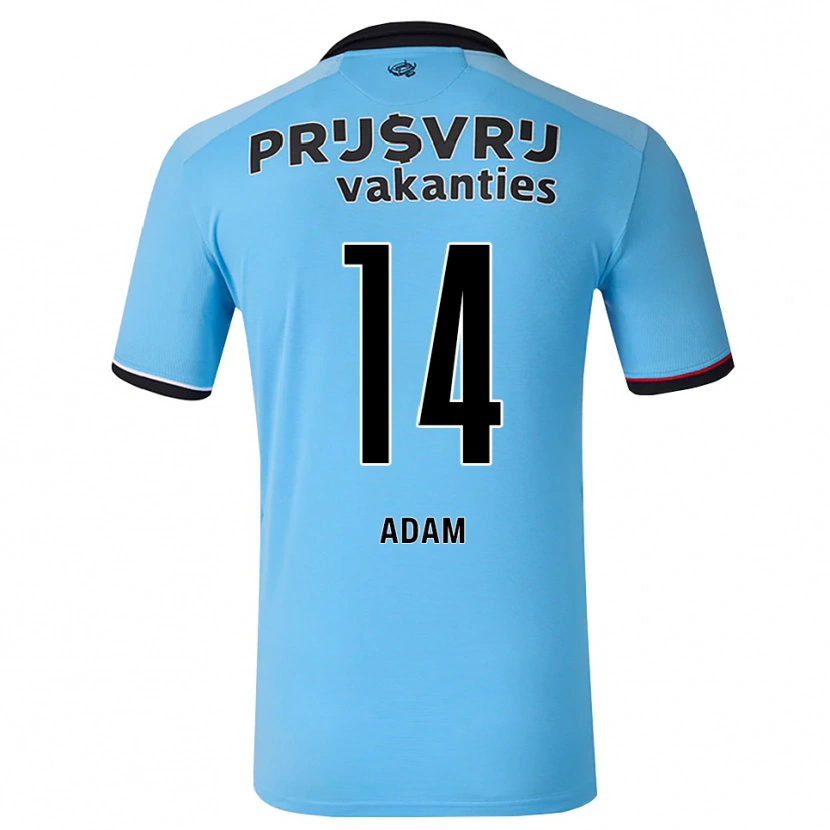 Danxen Męski Adam Dos Santos Sebastião #14 Głęboki Niebieski Czarny Czerwony Wyjazdowa Koszulka 2026/27 Koszulki Klubowe