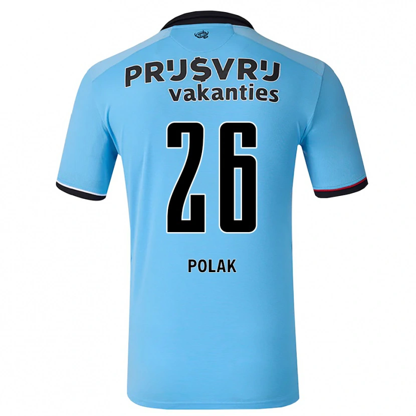 Danxen Męski Gio Polak #26 Głęboki Niebieski Czarny Czerwony Wyjazdowa Koszulka 2026/27 Koszulki Klubowe
