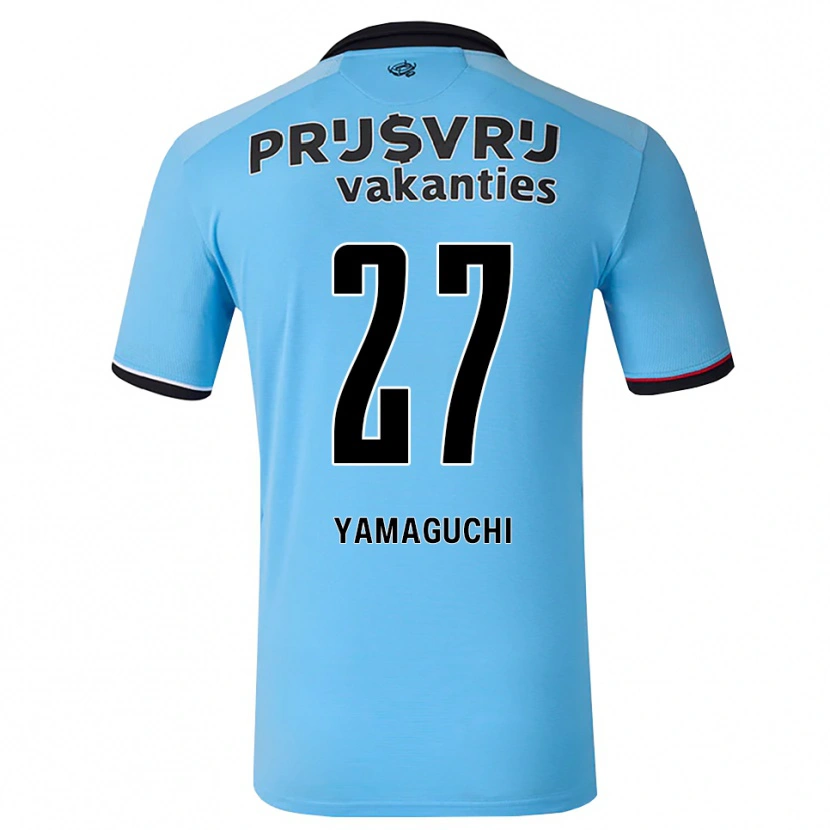 Danxen Męski Keina Yamaguchi #27 Głęboki Niebieski Czarny Czerwony Wyjazdowa Koszulka 2026/27 Koszulki Klubowe