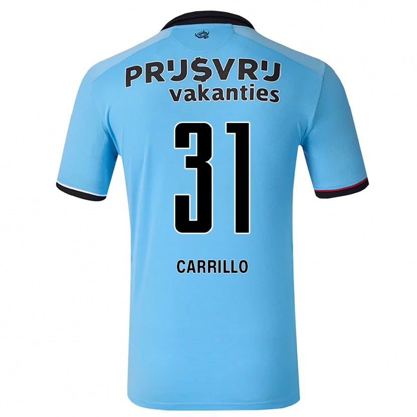 Danxen Męski Stéphano Carrillo #31 Głęboki Niebieski Czarny Czerwony Wyjazdowa Koszulka 2026/27 Koszulki Klubowe