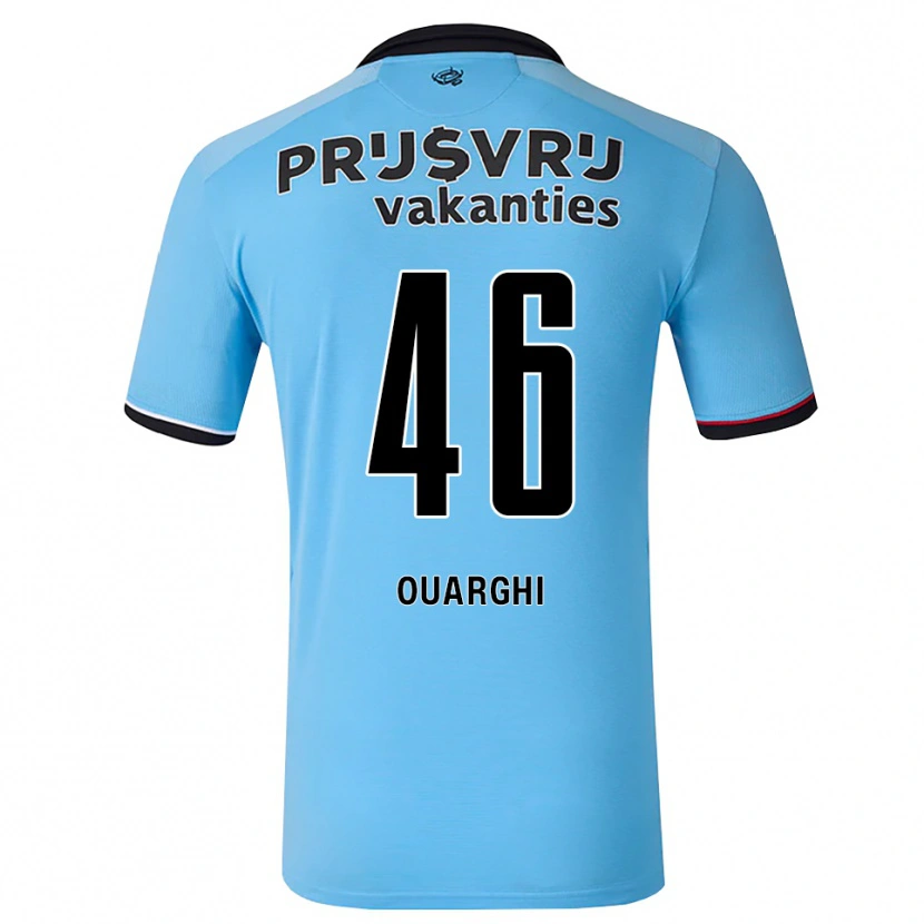 Danxen Męski Ayoub Ouarghi #46 Głęboki Niebieski Czarny Czerwony Wyjazdowa Koszulka 2026/27 Koszulki Klubowe