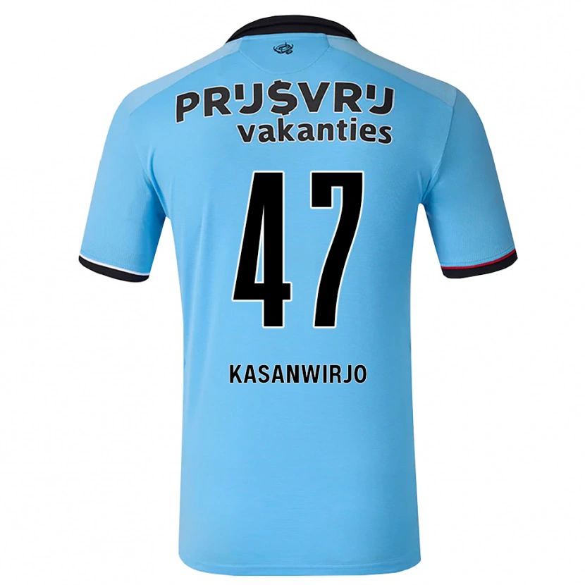 Danxen Męski Neraysho Kasanwirjo #47 Głęboki Niebieski Czarny Czerwony Wyjazdowa Koszulka 2026/27 Koszulki Klubowe