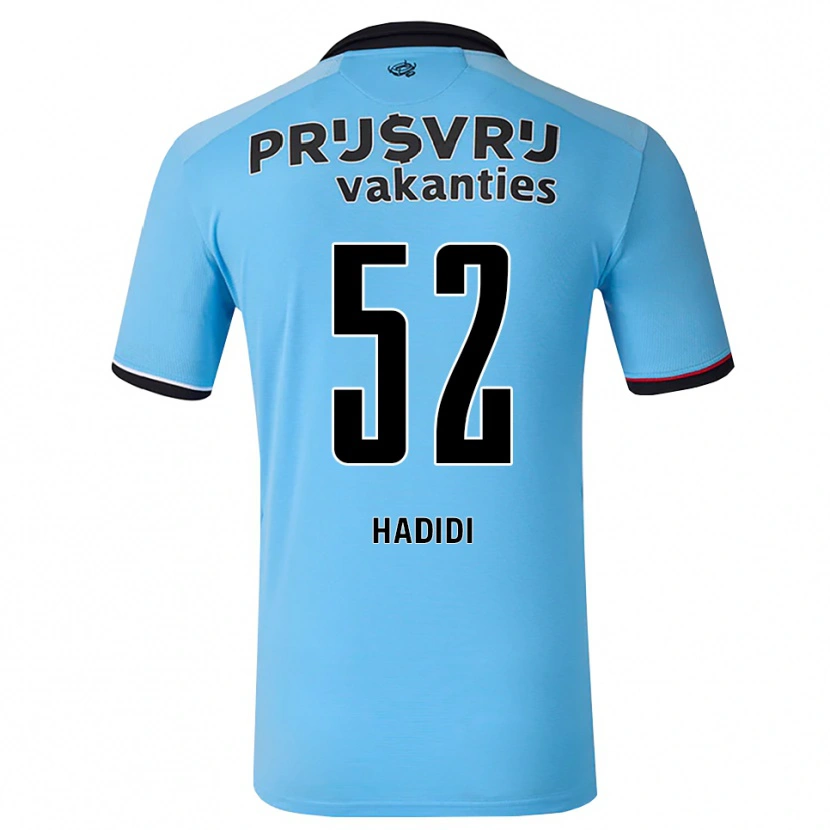 Danxen Męski Ilian Hadidi #52 Głęboki Niebieski Czarny Czerwony Wyjazdowa Koszulka 2026/27 Koszulki Klubowe