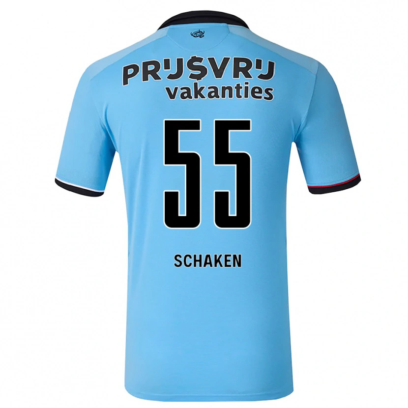 Danxen Męski Jerayno Schaken #55 Głęboki Niebieski Czarny Czerwony Wyjazdowa Koszulka 2026/27 Koszulki Klubowe