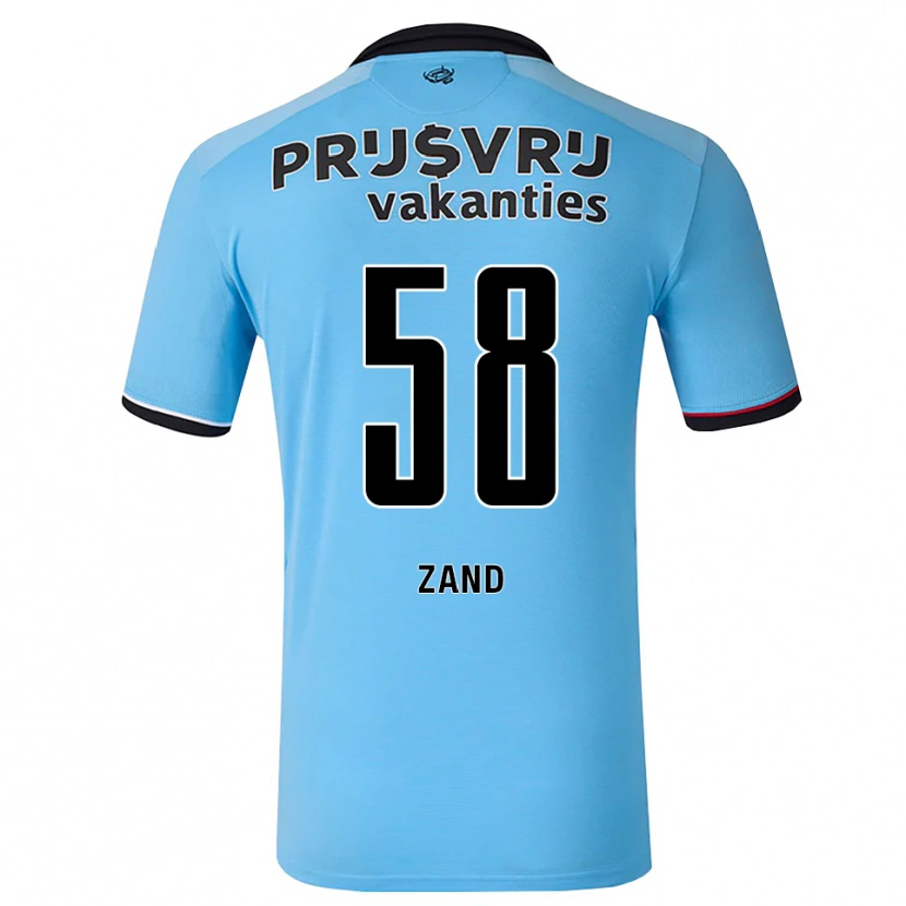 Danxen Męski Shiloht Zand #58 Głęboki Niebieski Czarny Czerwony Wyjazdowa Koszulka 2026/27 Koszulki Klubowe
