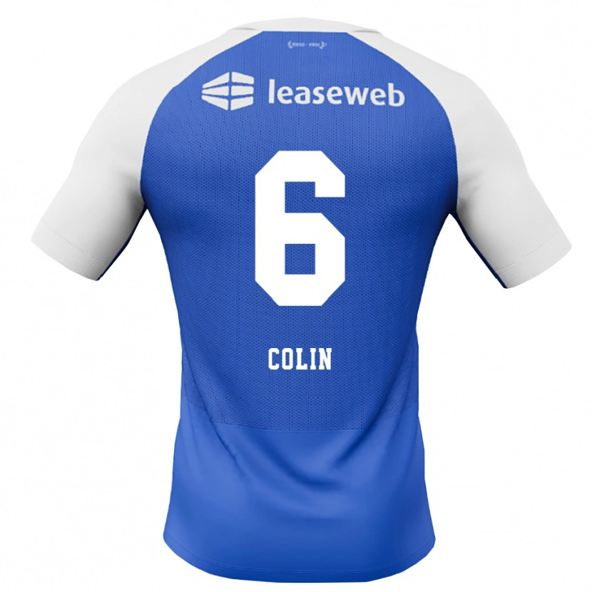Danxen Męski Isa Colin #6 Niebieski Królewski Czerwony Biały Wyjazdowa Koszulka 2026/27 Koszulki Klubowe
