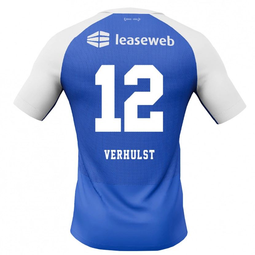 Danxen Męski Hobie Verhulst #12 Niebieski Królewski Czerwony Biały Wyjazdowa Koszulka 2026/27 Koszulki Klubowe