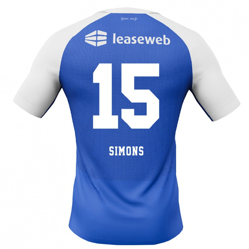 Danxen Męski Saviola Simons #15 Niebieski Królewski Czerwony Biały Wyjazdowa Koszulka 2026/27 Koszulki Klubowe