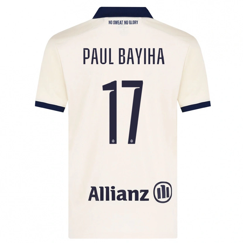 Danxen Męski Jean-Paul Bayiha #17 Beżowy Czarny Wyjazdowa Koszulka 2026/27 Koszulki Klubowe