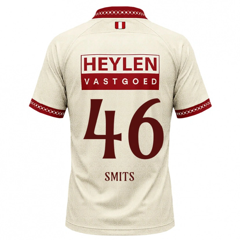 Danxen Męski Milan Smits #46 Beżowy Czerwony Wyjazdowa Koszulka 2026/27 Koszulki Klubowe