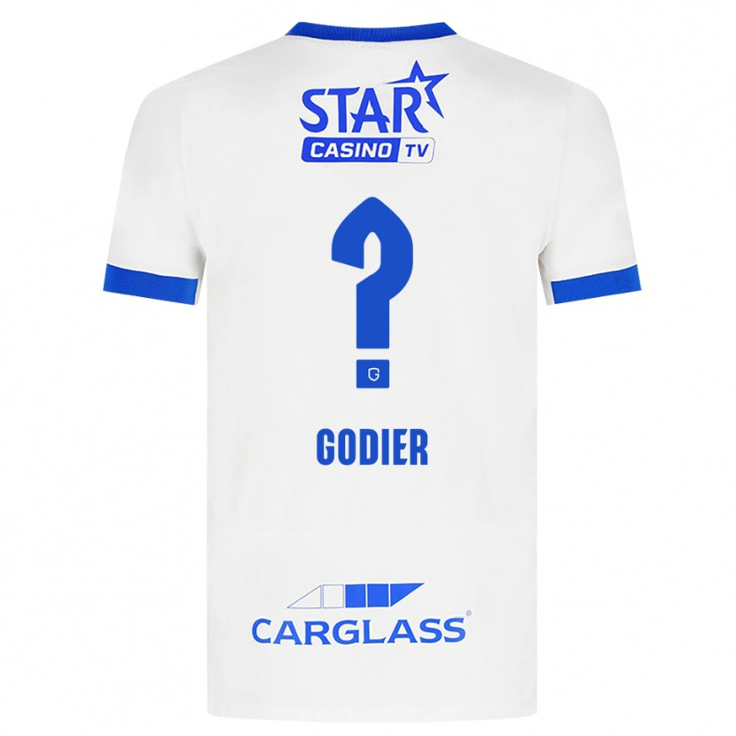Danxen Męski Chelsea Godier #0 Biały Niebieski Wyjazdowa Koszulka 2026/27 Koszulki Klubowe