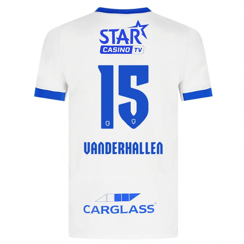 Danxen Męski Yari Vanderhallen #15 Biały Niebieski Wyjazdowa Koszulka 2026/27 Koszulki Klubowe