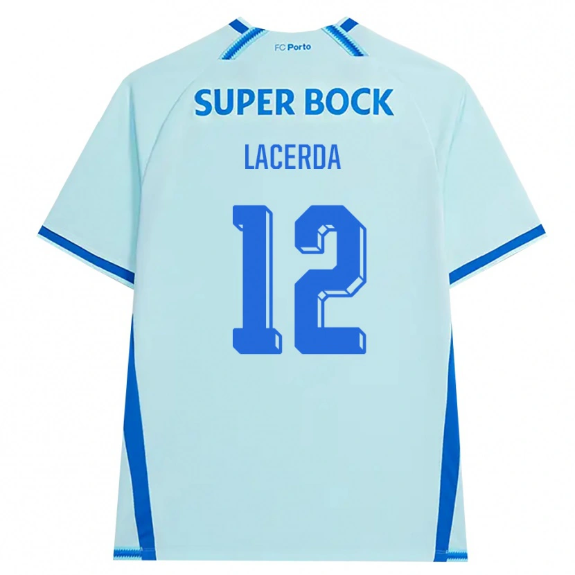 Danxen Męski Lacerda #12 Jasny Cyjan Niebieski Trzeci Komplet Koszulka 2026/27 Koszulki Klubowe