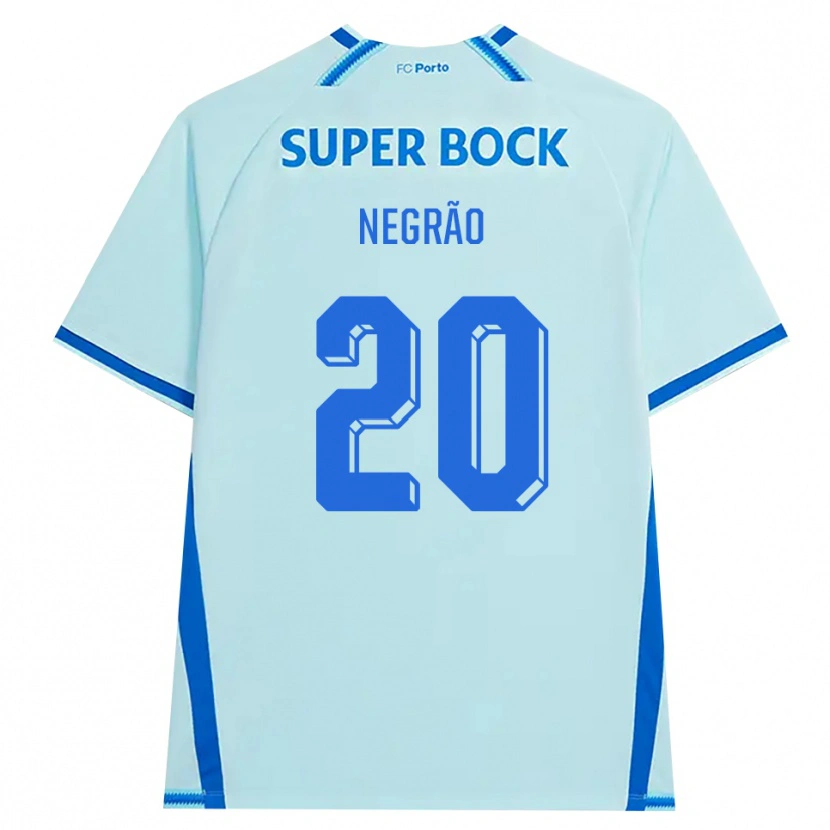 Danxen Męski Maria Negrão #20 Jasny Cyjan Niebieski Trzeci Komplet Koszulka 2026/27 Koszulki Klubowe