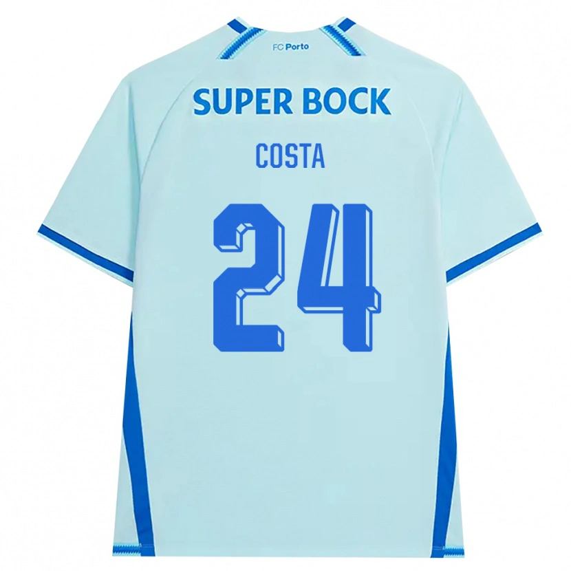 Danxen Męski João Costa #24 Jasny Cyjan Niebieski Trzeci Komplet Koszulka 2026/27 Koszulki Klubowe