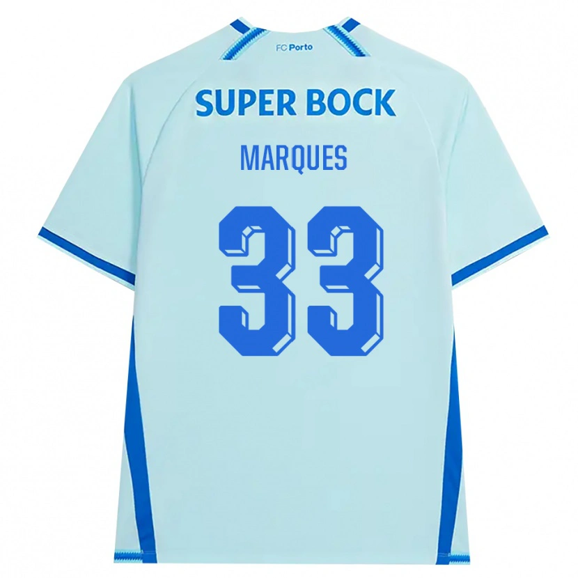 Danxen Męski Bárbara Marques #33 Jasny Cyjan Niebieski Trzeci Komplet Koszulka 2026/27 Koszulki Klubowe
