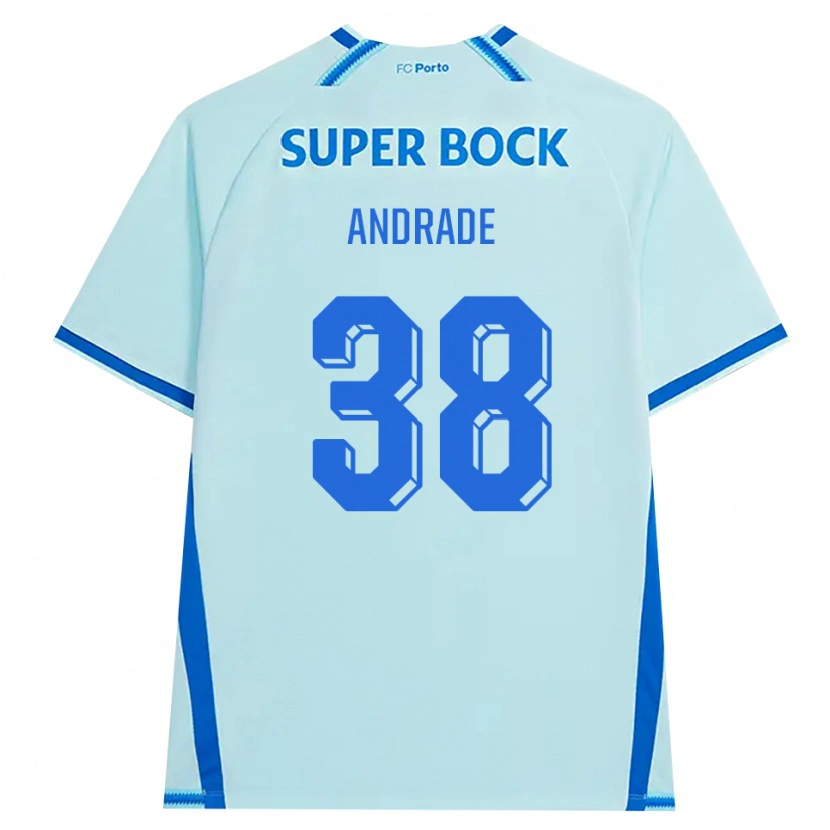 Danxen Męski Fernando Andrade #38 Jasny Cyjan Niebieski Trzeci Komplet Koszulka 2026/27 Koszulki Klubowe