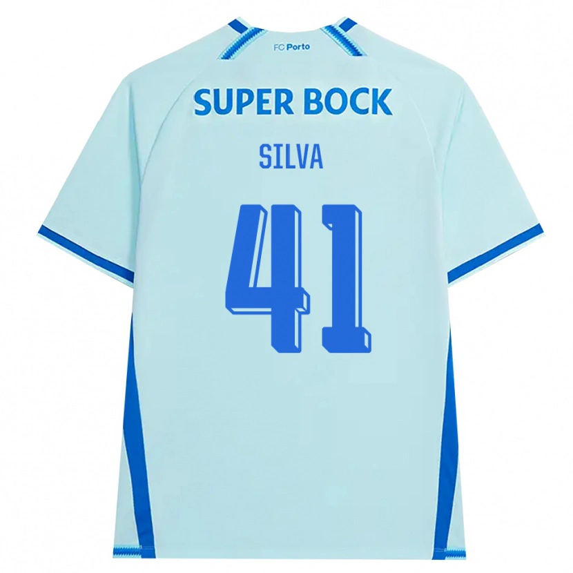 Danxen Męski Gonçalo Silva #41 Jasny Cyjan Niebieski Trzeci Komplet Koszulka 2026/27 Koszulki Klubowe