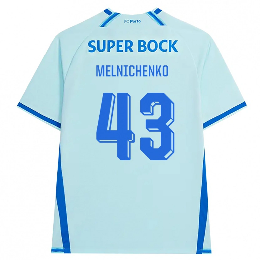Danxen Męski Trofim Melnichenko #43 Jasny Cyjan Niebieski Trzeci Komplet Koszulka 2026/27 Koszulki Klubowe