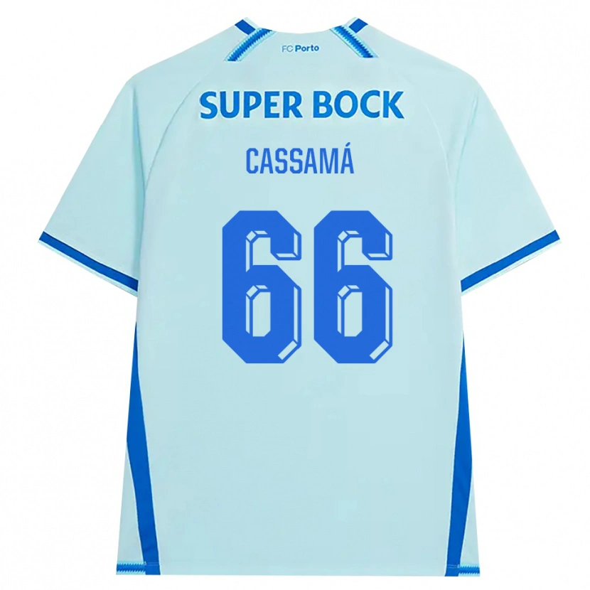 Danxen Męski Adramane Cassamá #66 Jasny Cyjan Niebieski Trzeci Komplet Koszulka 2026/27 Koszulki Klubowe