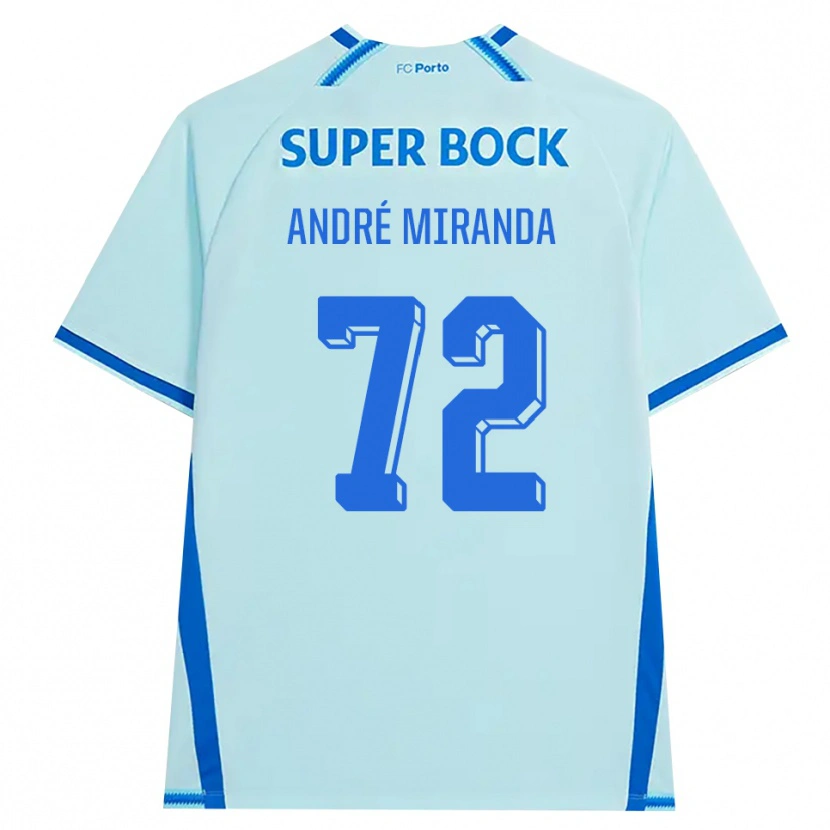 Danxen Męski André Miranda #72 Jasny Cyjan Niebieski Trzeci Komplet Koszulka 2026/27 Koszulki Klubowe