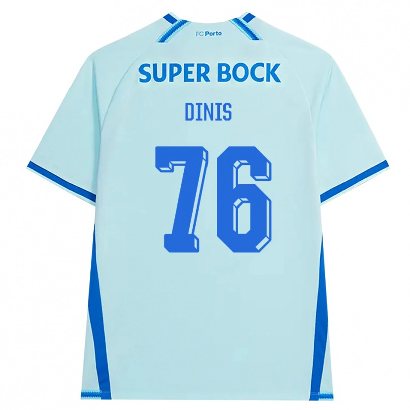 Danxen Męski Dinis Andrade Rodrigues #76 Jasny Cyjan Niebieski Trzeci Komplet Koszulka 2026/27 Koszulki Klubowe