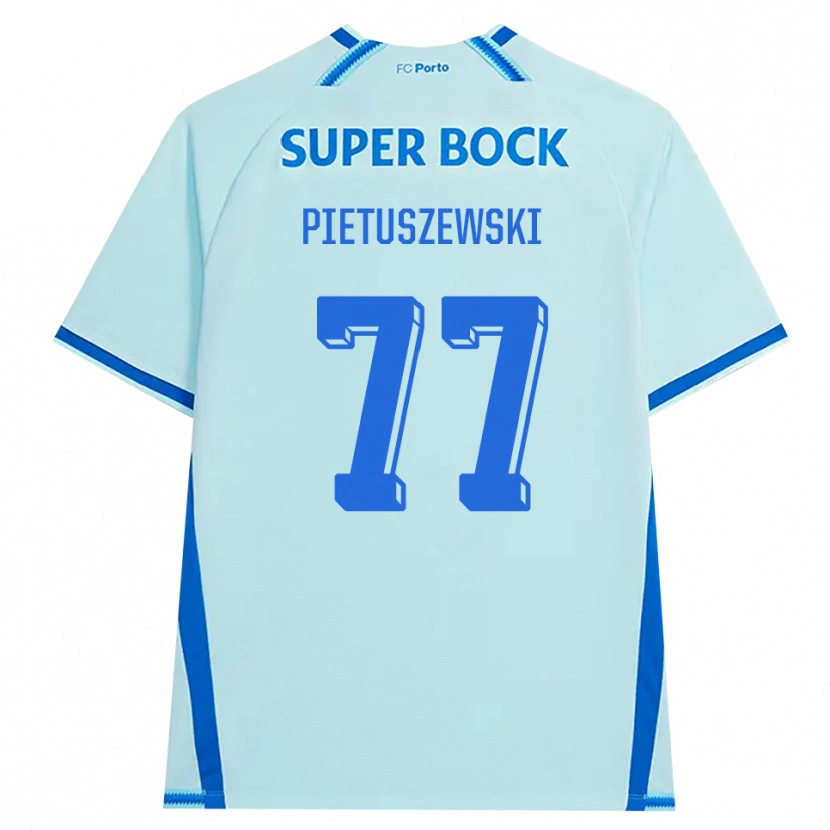 Danxen Męski Oskar Pietuszewski #77 Jasny Cyjan Niebieski Trzeci Komplet Koszulka 2026/27 Koszulki Klubowe