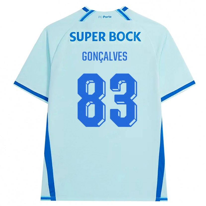 Danxen Męski Rodrigo Gonçalves #83 Jasny Cyjan Niebieski Trzeci Komplet Koszulka 2026/27 Koszulki Klubowe