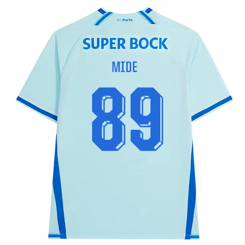 Danxen Męski Mateus Mide #89 Jasny Cyjan Niebieski Trzeci Komplet Koszulka 2026/27 Koszulki Klubowe