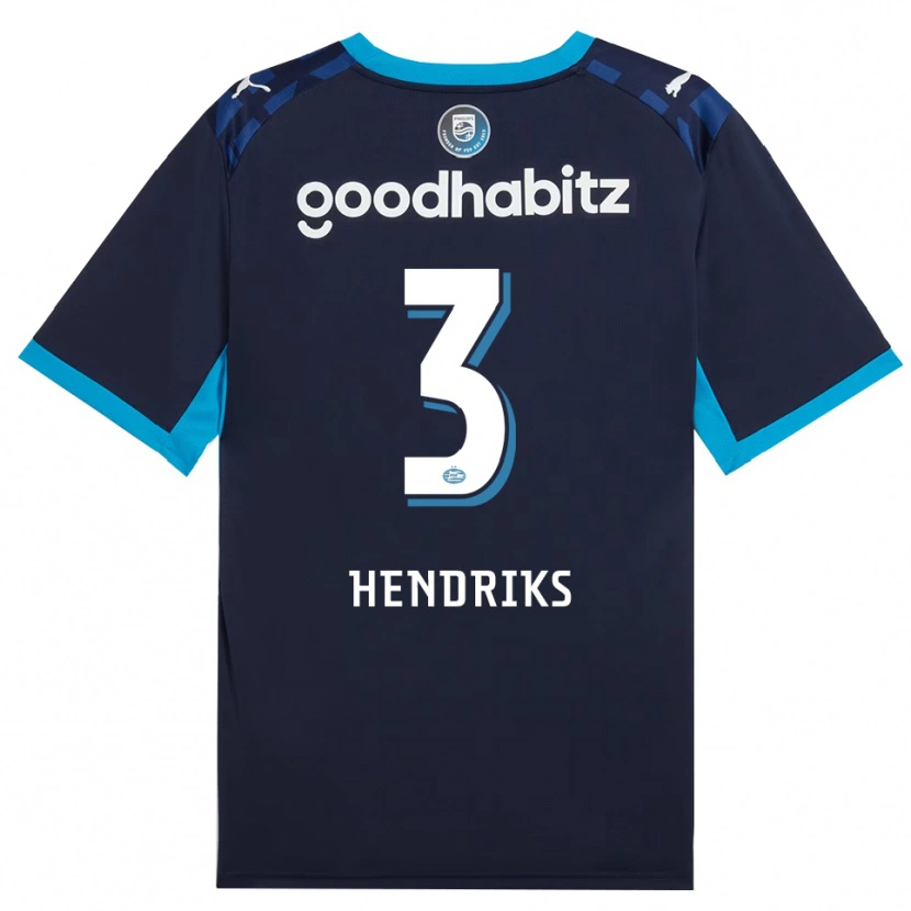 Danxen Męski Gwyneth Hendriks #3 Niebieski Królewski Niebieski Trzeci Komplet Koszulka 2026/27 Koszulki Klubowe
