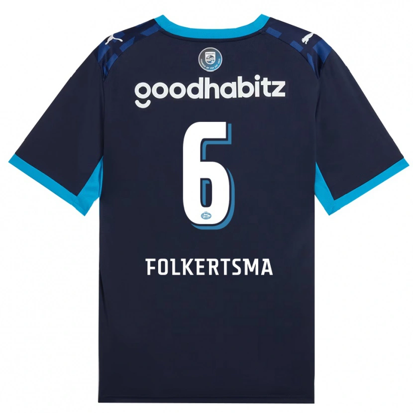 Danxen Męski Sisca Folkertsma #6 Niebieski Królewski Niebieski Trzeci Komplet Koszulka 2026/27 Koszulki Klubowe